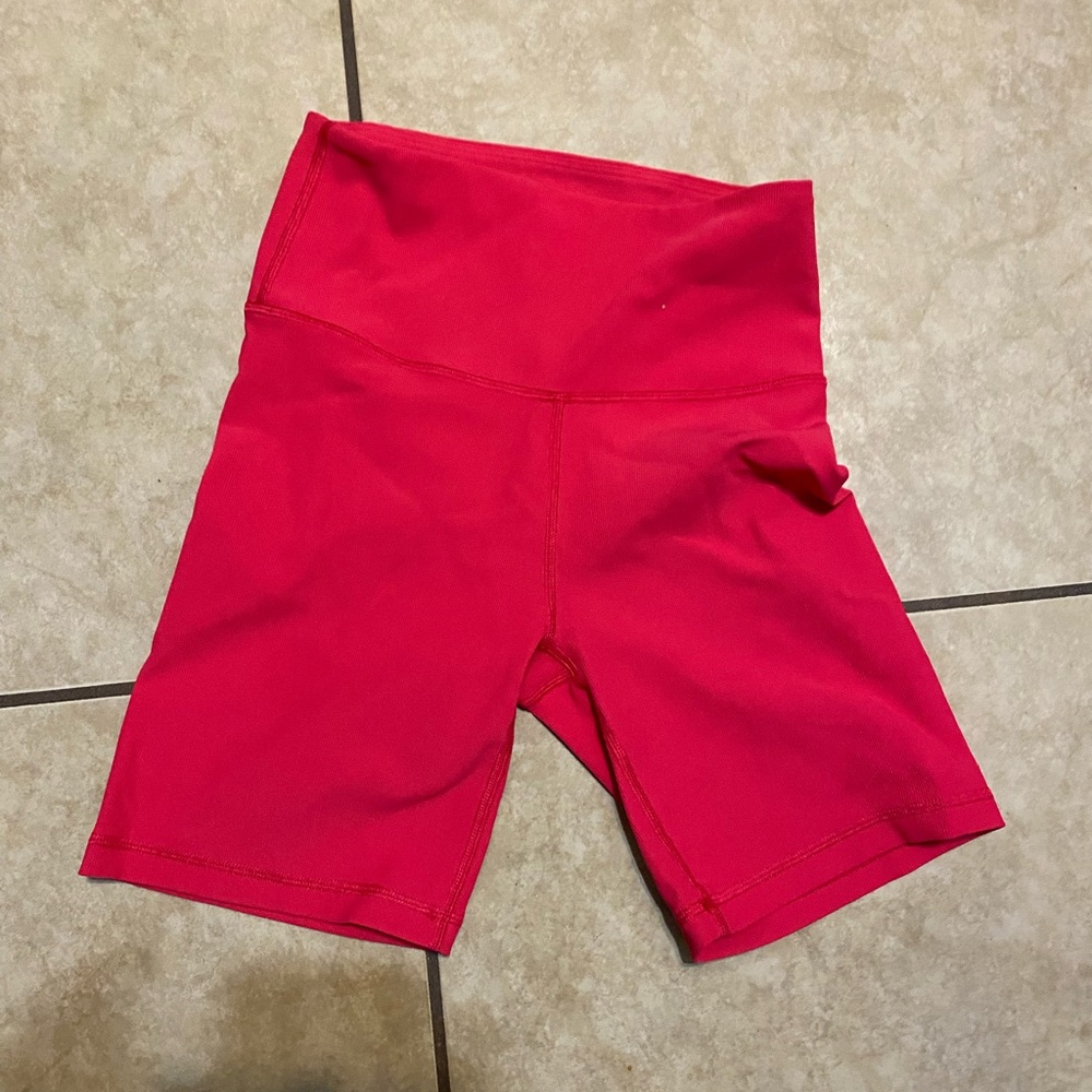 TnAction pink/red biker shorts small